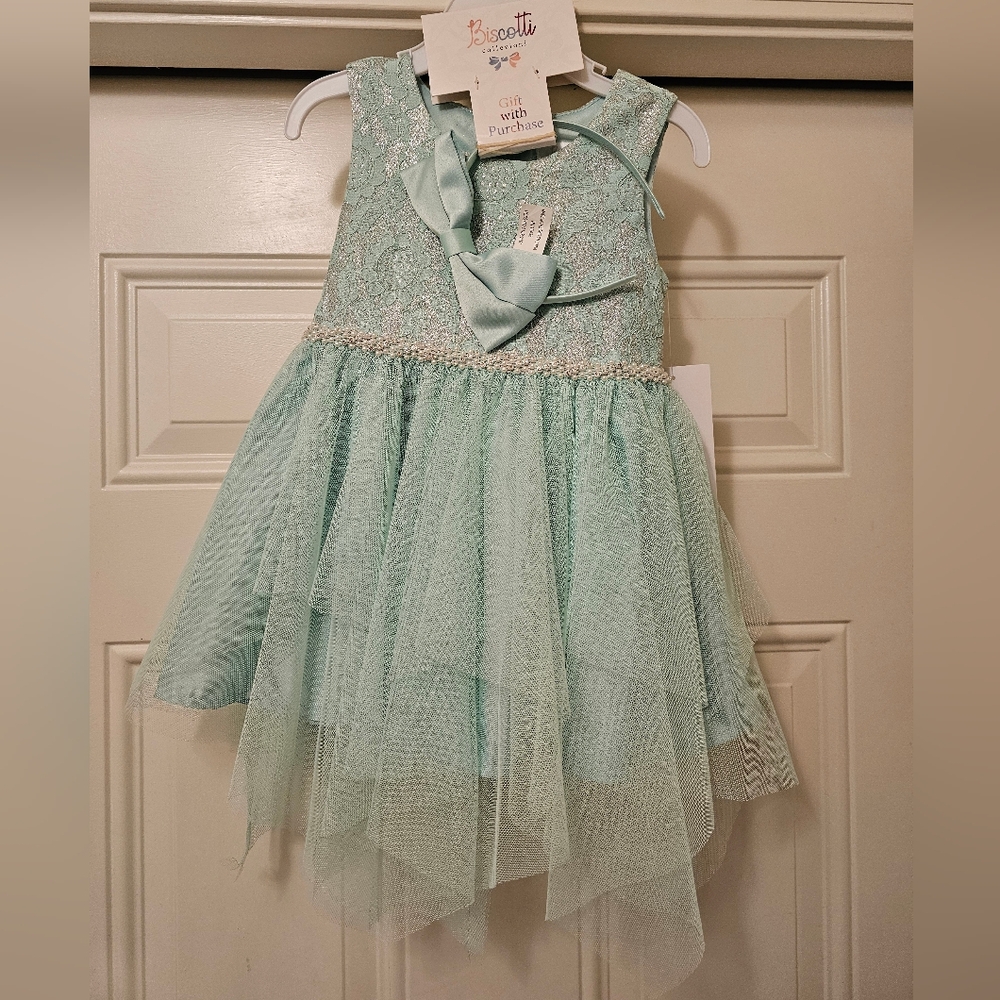 Easter Spring Biscotti Toddler Tutu Dress 2T